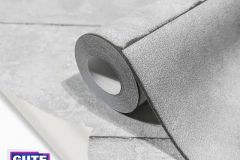 34860 cikkszámú tapéta.Beton,csíkos,geometriai mintás,kőhatású-kőmintás,szürke,illesztés mentes,súrolható,vlies tapéta
