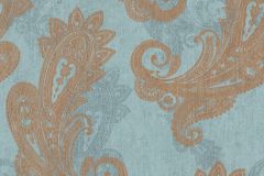 746440 cikkszámú tapéta.Különleges motívumos,marokkói ,textil hatású,barna,kék,lemosható,vlies tapéta
