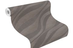 608007 cikkszámú tapéta.Geometriai mintás,különleges felületű,metál-fényes,barna,szürke,lemosható,vlies tapéta