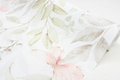 529416 cikkszámú tapéta.Természeti mintás,fehér,gyöngyház,pink-rózsaszín,zöld,lemosható,vlies tapéta